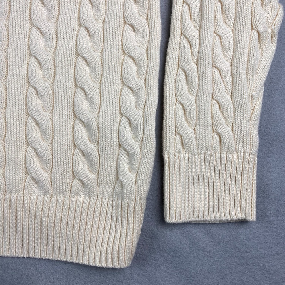 Polo Ralph Lauren Mens Sweater 4XB Cable Knit Cotton fisherman Preppy - Picture 5 of 16